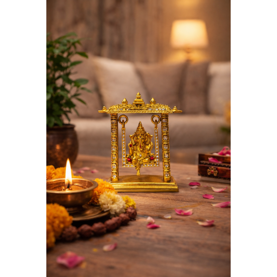 ST/1500/GA PR SHREE JHULA  SITTING GANESH 